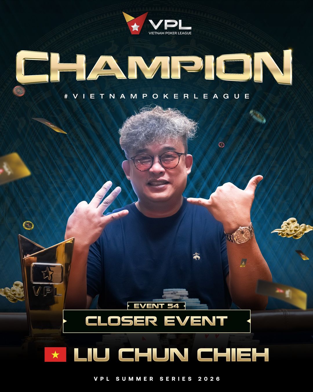 VPL Vietnam Poker League III 2026, Chun Chieh Liu