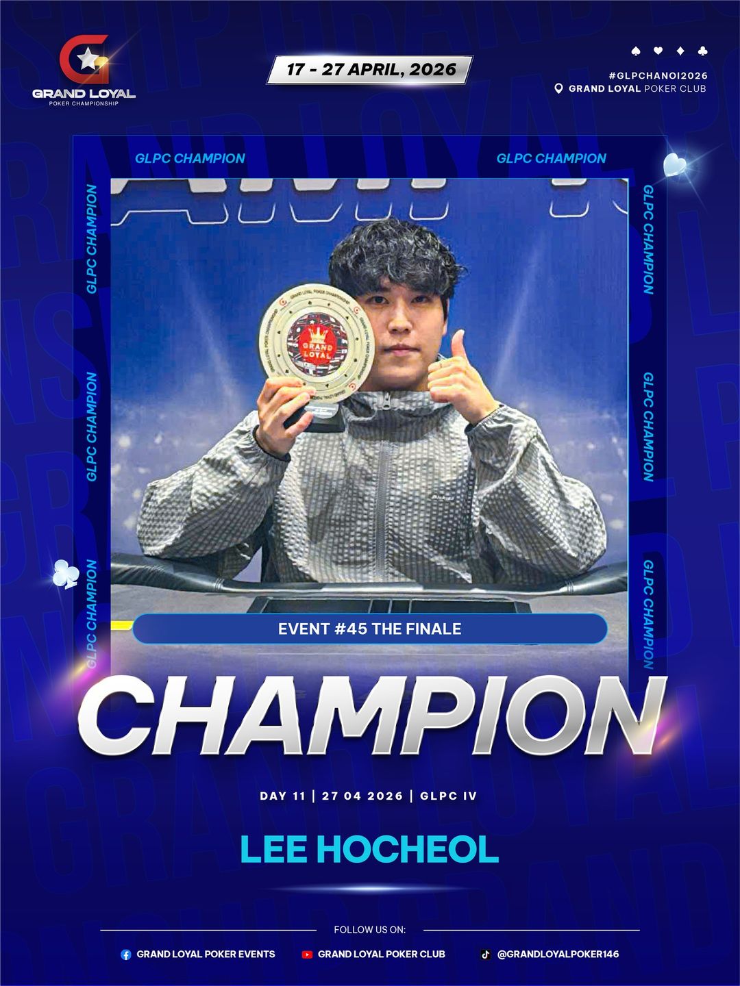Grand Loyal Poker Championship IV - 2026, Ho Cheol Lee