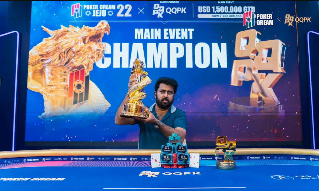 Poker Dream 22 Jeju, Manoj Pentakota