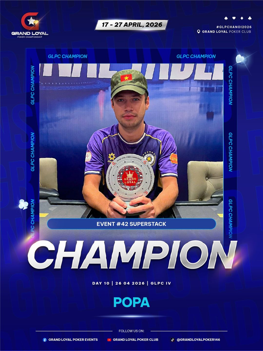 Grand Loyal Poker Championship IV - 2026, Sorin Popa