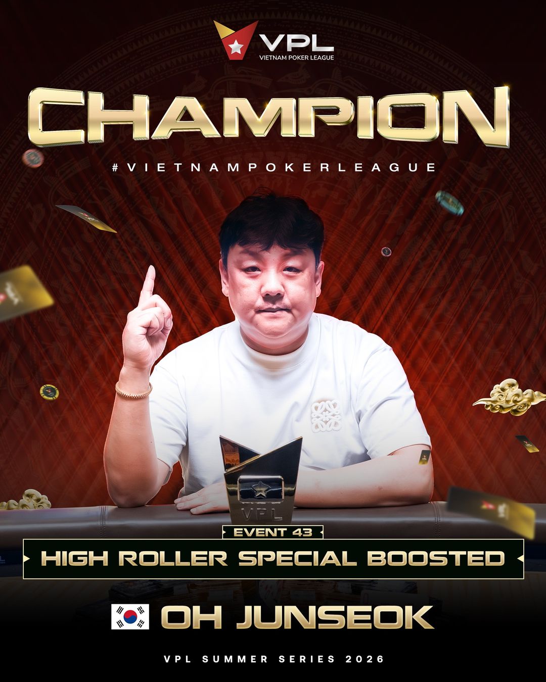 VPL Vietnam Poker League III 2026, Junseok Oh