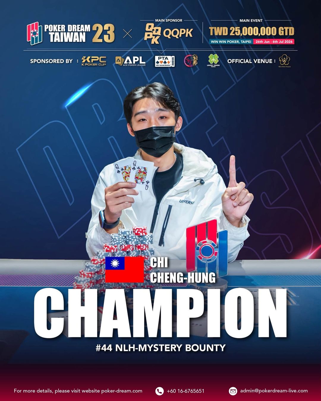 Poker Dream 23 Taiwan, Cheng Hung Chi