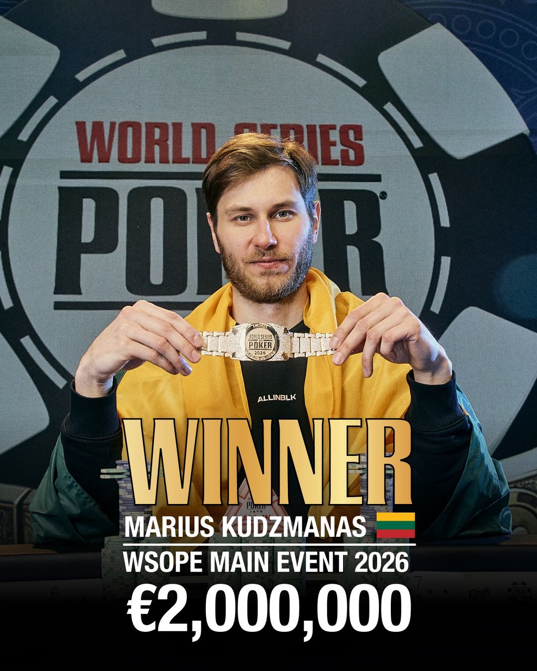 WSOPE 2026 Prague, Marius Kudzmanas