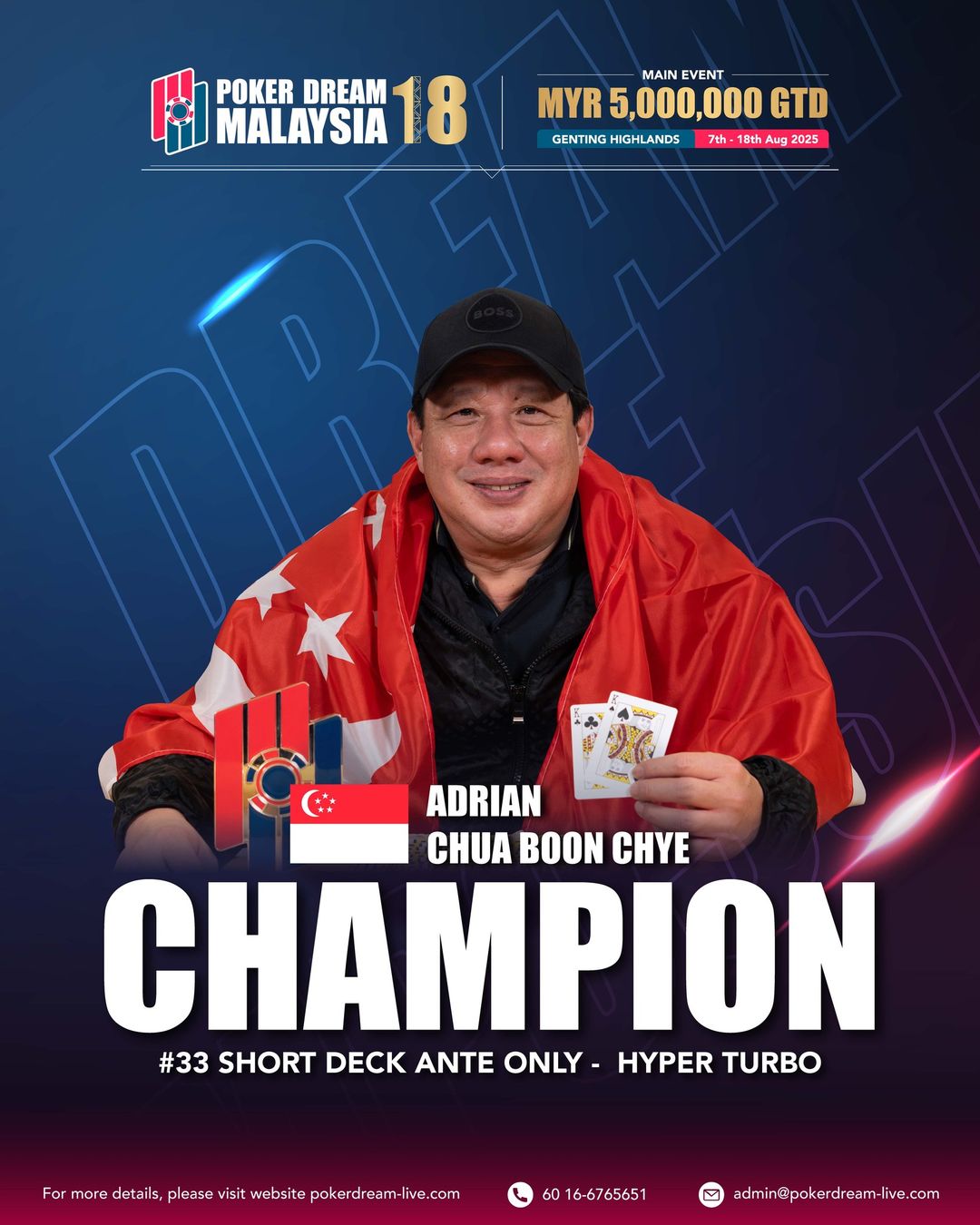 Boon Chye Adrian Chua, Adrian Chua Boon Chye