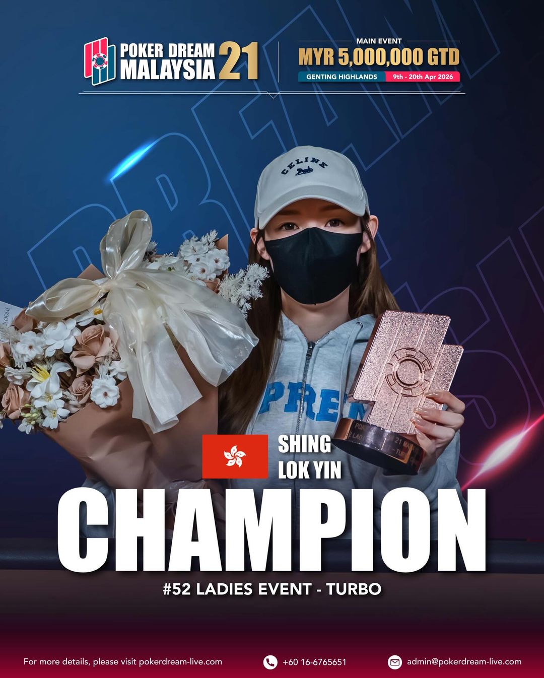 Poker Dream 21 Malaysia, Lok Yin Shing