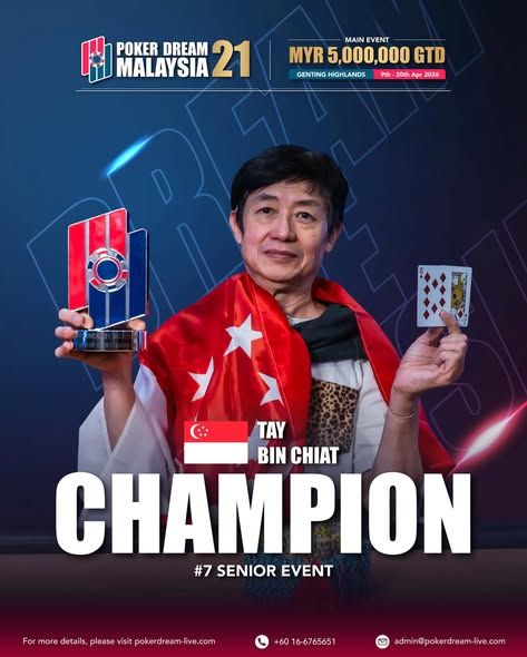 Poker Dream 21 Malaysia, Bin Chiat Tay