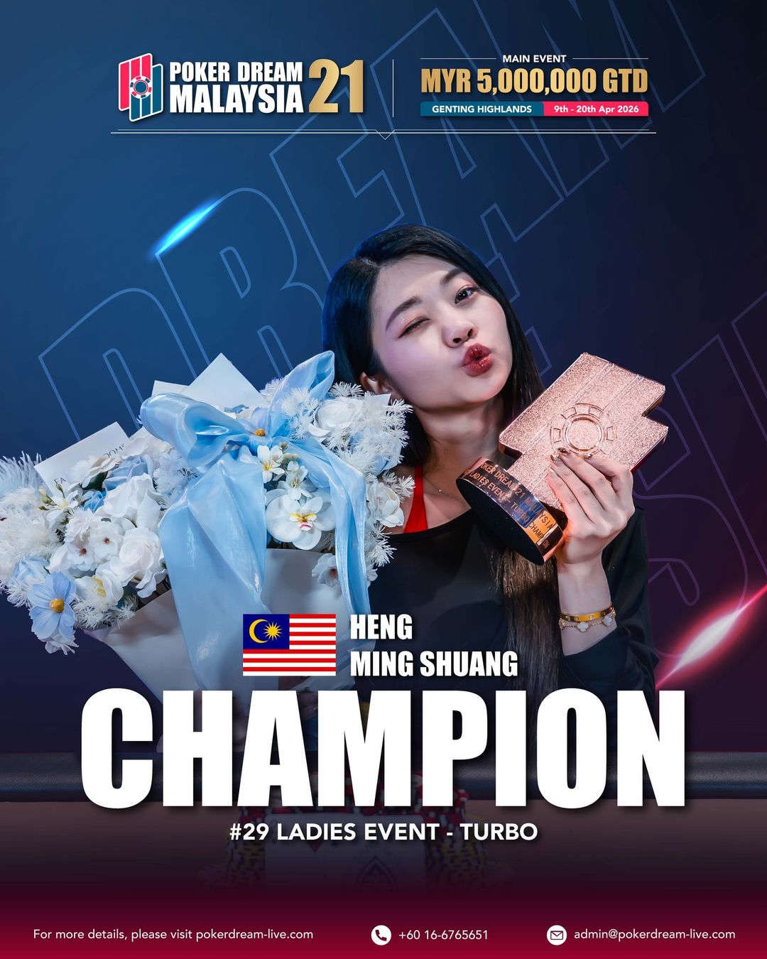 Poker Dream 21 Malaysia, Ming Shuang Heng